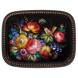 Жостово / Articulated Zhostovo tray 45x35 cm