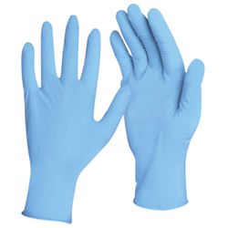 ЛАЙМА / Blue nitrile gloves, 50 pairs (100 pcs.), Powder-free, durable, size S (small)