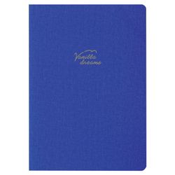 BRAUBERG / Notebook 60 l. checkered cover leatherette under linen, stitching, B5 (179x250mm), BLUE, PASTEL / 2 pcs.