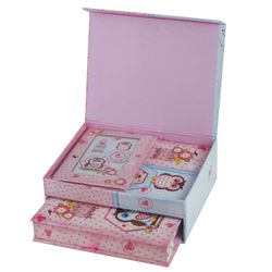 BRAUBERG / Notebook "Owlets", 56 sheets A5 (133x178 mm), hardcover, frame + album, gift wrapping, line