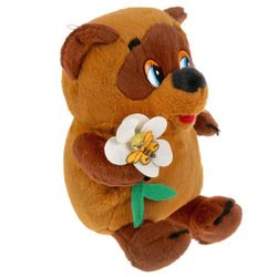 Мульти-Пульти / Multi-Multi / Sounded Stofftier "Winnie the Pooh and all-all-all. Winnie the Pooh mit einer Blume"