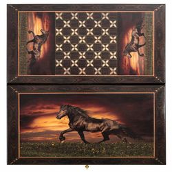 GamesDealer / Backgammon + dama Smolensk "Black Horse" medio