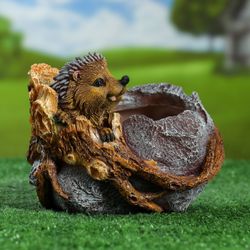 Хорошие сувениры / Figured pots "Stone with a hedgehog" 19x14 cm