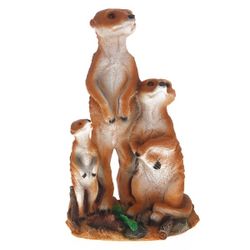 Ремеко / Produit déco "Famille des surricates", L22.5P16H 37 cm