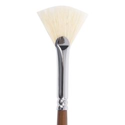 Brush art is a professional ART BRAUBERG "CLASSIC" bristle, fan, no 4, long handle
