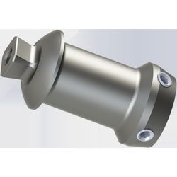 Double adapter with pyramid and adjusting screws length 75 mm