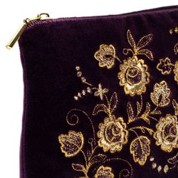 Торжокские золотошвеи / Velvet cosmetic bag "Spring mood"