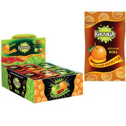 Конфитрейд / Kislitsa, sour marmalade (roll) assorted flavors (orange, cherry, apple) 1kor * 24bl * 24pcs 10g