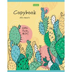 HATBER / Notebook А5, 48 sh., -ECO, bracket, cage, cardboard cover, "I love cacti" / 10 pcs.