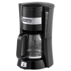Coffee maker drip DELONGHI ICM 15210, 900 w, volume 1.25 liters, auto-disconnection, heating, black