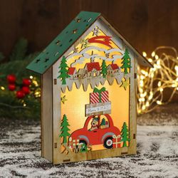 Зимнее волшебство / Figurine New Year's light "Winter in gifts"