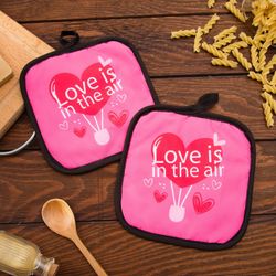Этель / Kitchen tập 2. Tình yêu cuộc sống "Tình yêu", prikh. 17 * 17 cm - 2 miếng, p / e 100%