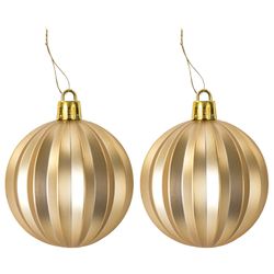 ЗОЛОТАЯ СКАЗКА / Set of decorations for spruce 39 items, golden color