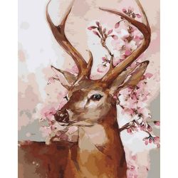 Опт-картина / Painting by numbers 40x50 Deer