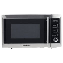 HORIZONT 20MW800-1479BFS microwave oven, 20 litres, 800 watt power, electronic control, grill, white