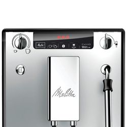 MELITTA CAFFEO SOLO'MILK E 953-102, 1400 W, 1.2 litres, 125g grain container, hand capuchin, silver