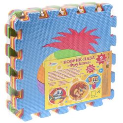 Играем вместе / Vamos jogar juntos / Tapete de quebra-cabeça "Frutas"
