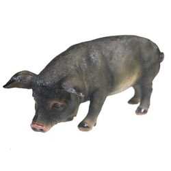 Ремеко / Decorative figure "Fusya Pig" L29.5W12H13 (dark)