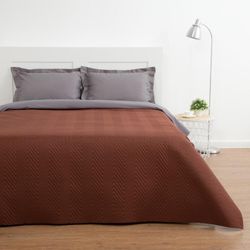 Этель / Bedspread 2 bd. Cappuccino 180 × 210 ± 5 cm, microfiber, 60 g / m²