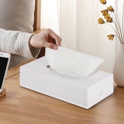 ЛАЙМА / Tabletop / wall-mounted cosmetic tissue dispenser, plastic, white