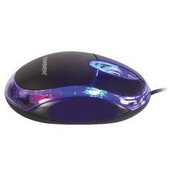 SONNEN / Wired mouse M-204, USB, 1000 dpi, 2 buttons + wheel-button, optical, backlight, black