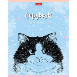 HATBER / Notebook А5 48 p. bracket, cage, matte lamination, "Lovely animals" / 10 pcs.