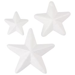 Foam blanks for creativity "Asterisk", 3 PCs., assorted, TREASURE ISLAND