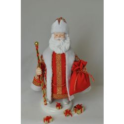 Академия кукол / Doll Academy / Bambola "Babbo Natale in rosso" su targa in porcellana