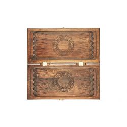 GamesDealer / Backgammon geschnitzt "Ornament-2" 50, Ustyan