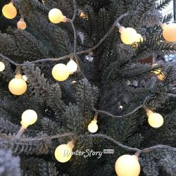 Kaemingk / Guirnalda LED Cherry 120 lámparas LED blanco cálido 9 m, PVC transparente, IP44