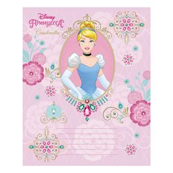 HATBER / Notebook 12 sh., Cage, foil stamping, "Princess-DISNEY" / 20 pcs.
