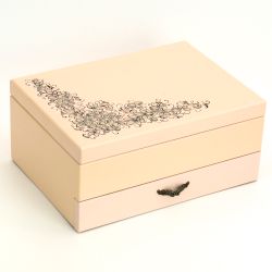 Промысел / Craft / Jewelry box, wooden, with drawer, 250x180x110
