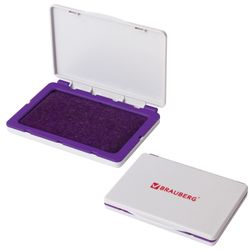 Stamp pad BRAUBERG, 120х90 mm (working surface 110х70 mm), purple paint