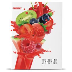 ПИФАГОР / Diary 1-11 grade 40 sheets, on a bracket, cardboard cover, "Fruit mix" / 10 pcs.