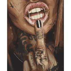 Опт-картина / Painting by numbers 40x50 Girl