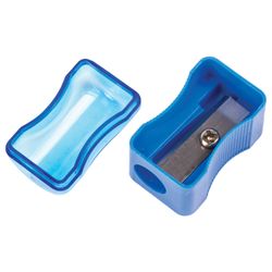 PYTHAGORAS sharpener with container plastic "Box", case color assorted