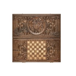 GamesDealer / Geschnitztes Backgammon "Wappen von Armenien 2" 50, Mhitaryan