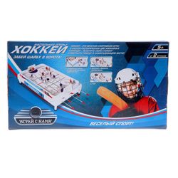 GamesDealer / Hockey sur table "Sport amusant", joueurs plats, bonus - cartes "Histoire du hockey"