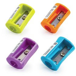 Sharpener PYTHAGORAS, without container, plastic, assorted