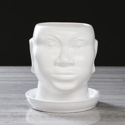 Керамика ручной работы / Planter "African head" 1.4 l