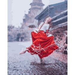 Опт-картина / Pintura por números 40x50 Danza bajo la lluvia