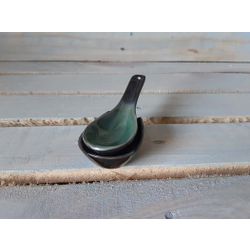 Хорекс / Horex / Spoon "Verde Notte" with stand (Miso) 10 pcs.