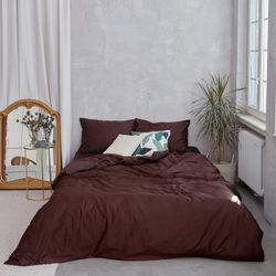 Этель / Bed linen Euro "Chocolate Paradise" 200 * 217cm, 235 * 260cm, 50 * 70 - 2 pieces,