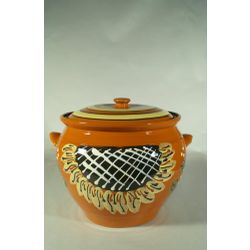 Таволожская керамика / Roast pot 2L, painting, milk fries