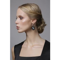 Lace earrings "Carmen" black