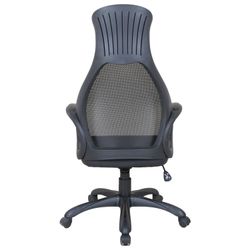 BRABIX PREMIUM Office Chair "Genesis EX-517", black plastic, fabric/eco-skin/black mesh
