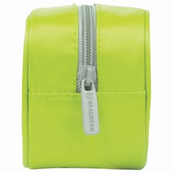 Pencil case-cosmetic bag BRAUBERG, soft, "KING SIZE NEON GREEN", 20х8х9 cm