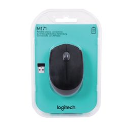 LOGITECH / Wireless mouse M171, 2 buttons + 1 wheel-button, optical, black