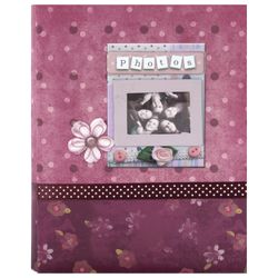 BRAUBERG photo album for 200 photos 10x15 cm, hard cover, Friends, Boxing, lilac