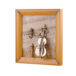 Золотая антилопа / Painting "Violinist and Double Bassist" on onyx